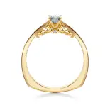 Pierścionek złoty z diamentem AJPZ_074